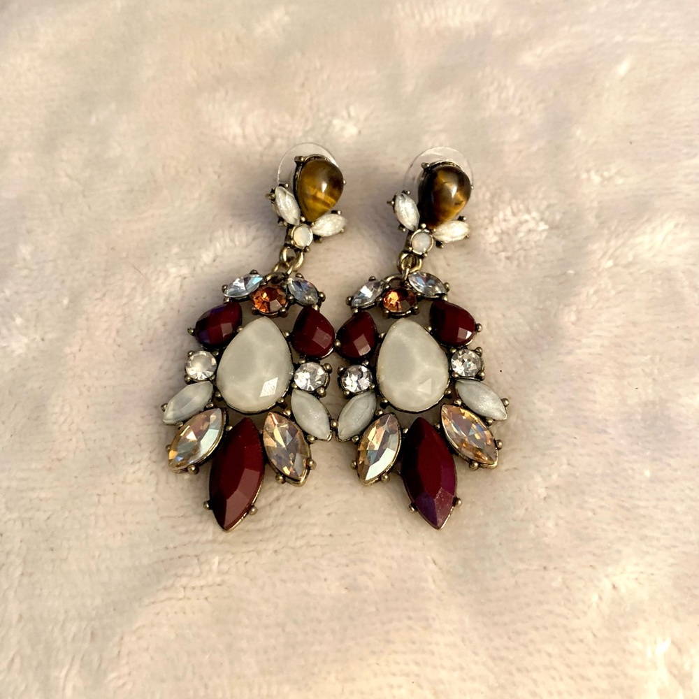 Multicolored statement earrings